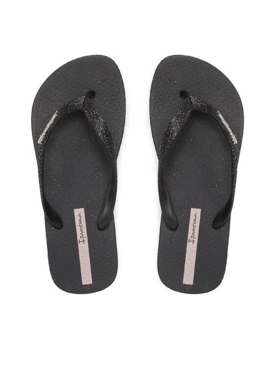 Flip flop Ipanema IPANEMA MAXI GLOW FEM 27000 Black/Glitter Dark Grey AK786