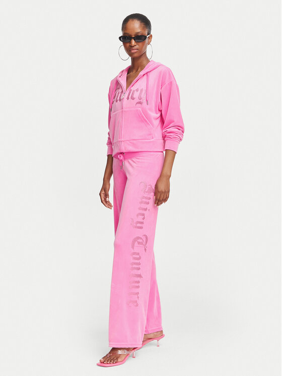 Juicy Couture Juicy Couture Spodnie dresowe Old Gothic JCWBJ226334 Różowy Regular Fit