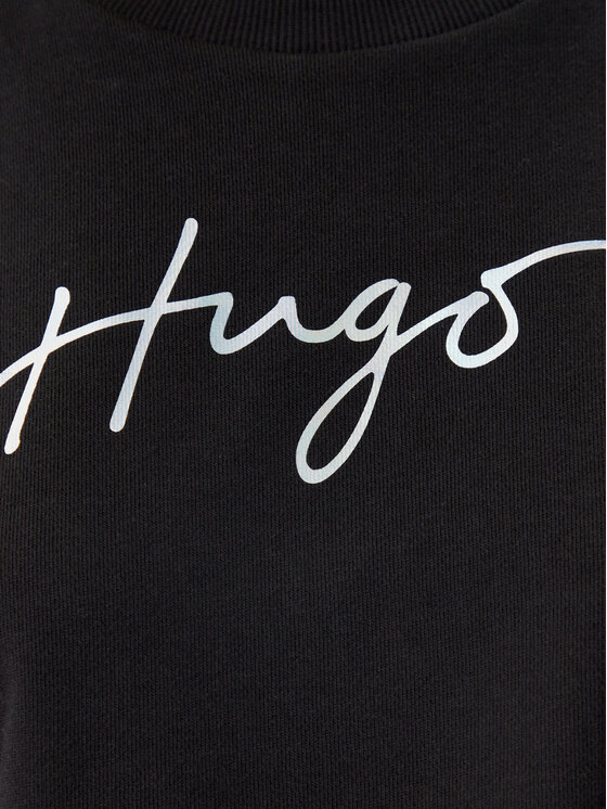 HUGO HUGO Pulóver Darace 50534271 Fekete Relaxed Fit