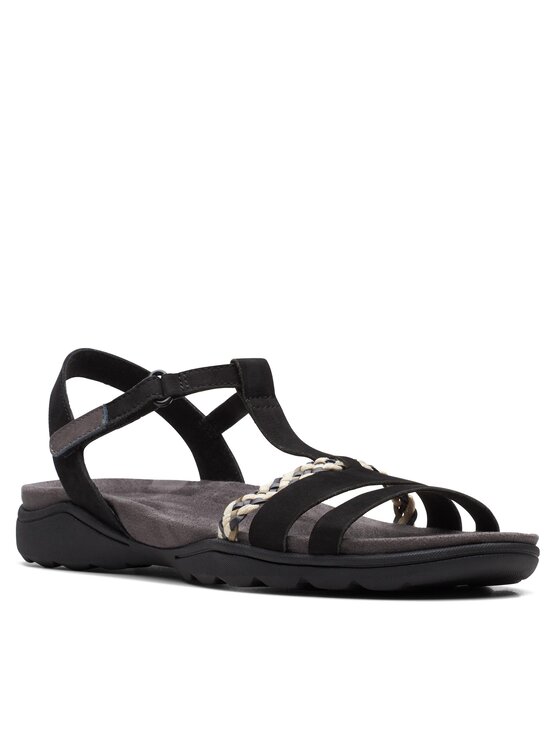 Clarks Clarks Sandale Amanda Tealite 26171125 Negru