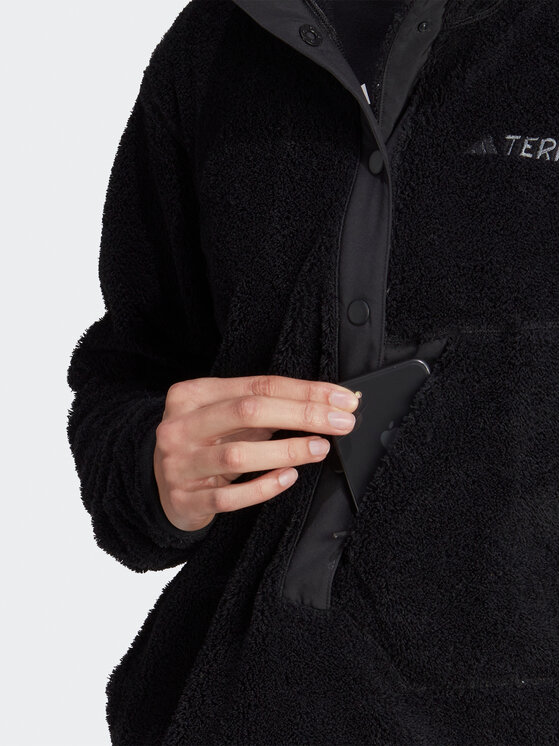adidas adidas Fleece Terrex XPLORIC High-Pile-Fleece IB6555 Μαύρο Regular Fit