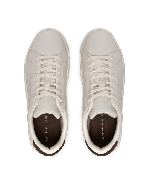 Tommy Hilfiger Tommy Hilfiger Сникърси Court Better Lth FM0FM05322 Екрю