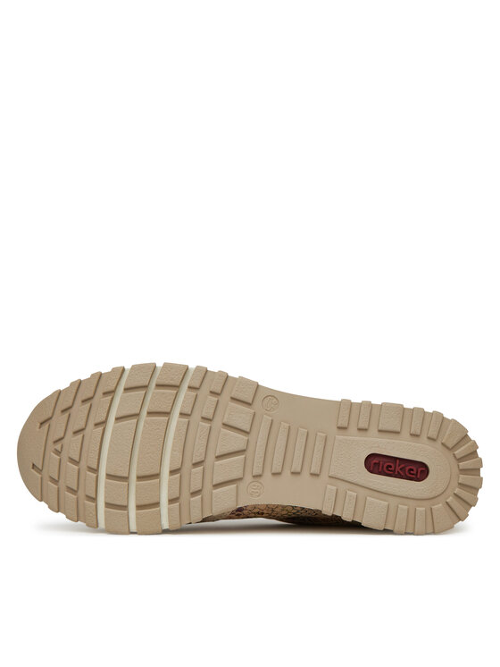 Rieker Rieker Sneakersy N7422-91 Beżowy