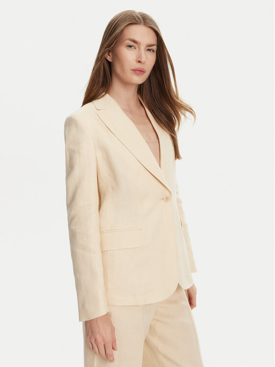Weekend Max Mara Weekend Max Mara Sacou Nalut 2515041012 Écru Regular Fit