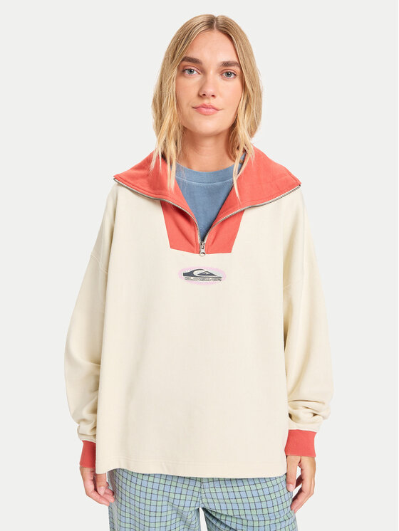 Quiksilver Quiksilver Fleece Sungai Block EQWFT03192 Λευκό Oversize