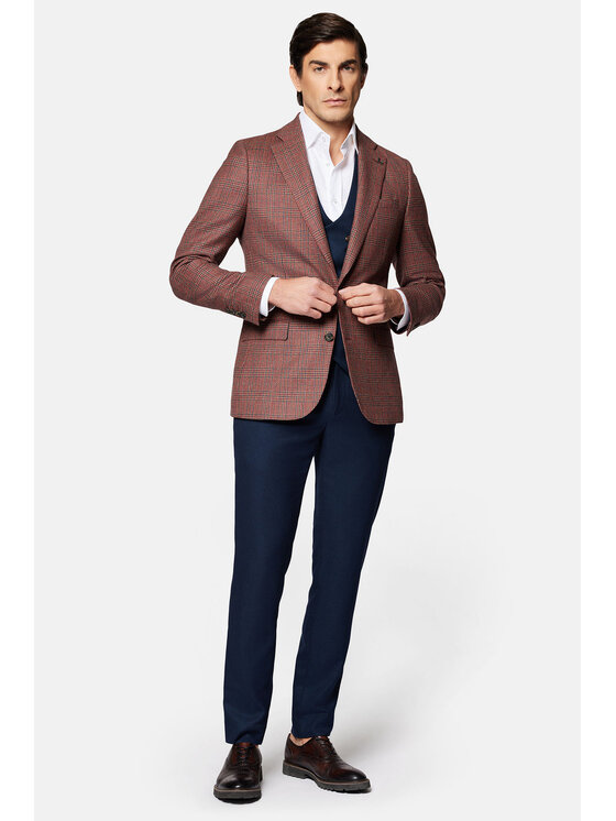 Lancerto Lancerto Marynarka Nailsea MA073124000001 Pomarańczowy Slim Fit