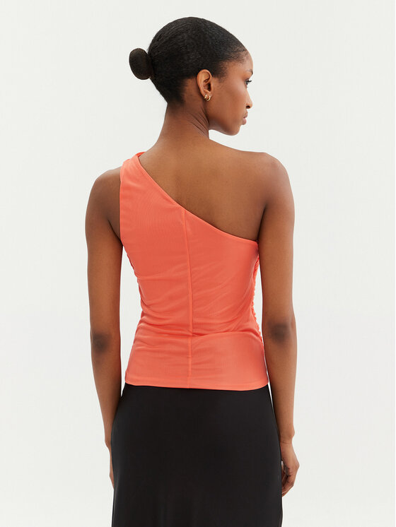 PINKO PINKO Top 105048 A2F1 Koralowy Slim Fit