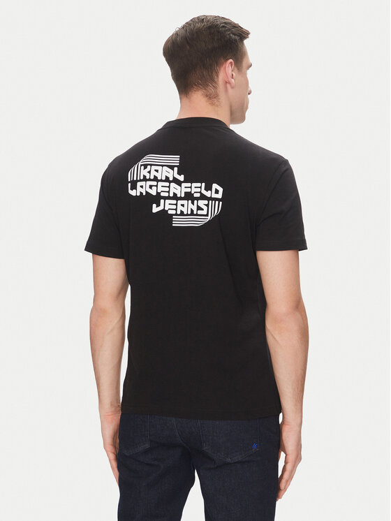 KARL LAGERFELD KARL LAGERFELD T-shirt A2M17040 Crna Regular Fit