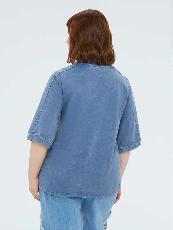 Fiorella Rubino Fiorella Rubino Felpa G866L009049N034 Blu Boxy Fit