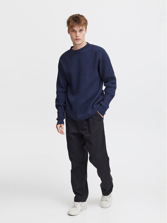 Solid Solid Pulover 21108052 Modra Regular Fit