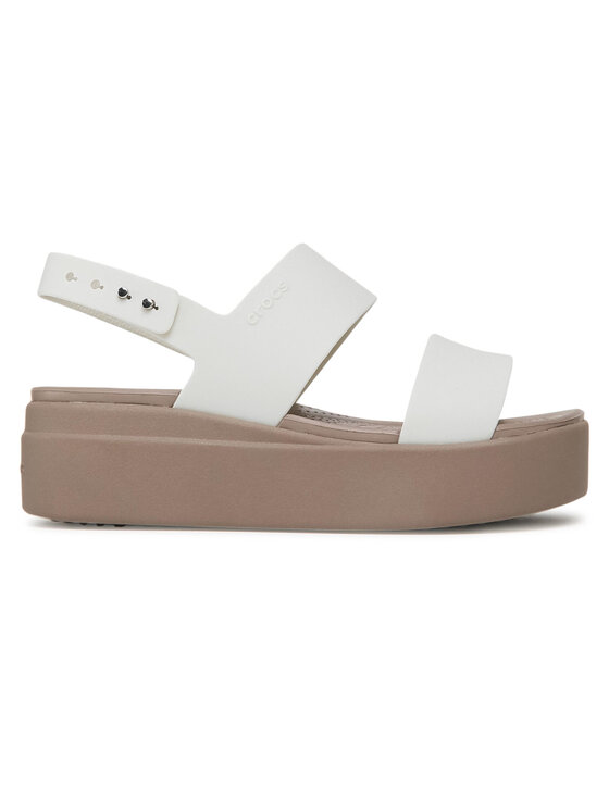 Crocs Crocs Сандали Brooklyn Low Wedge W 206453 Бял