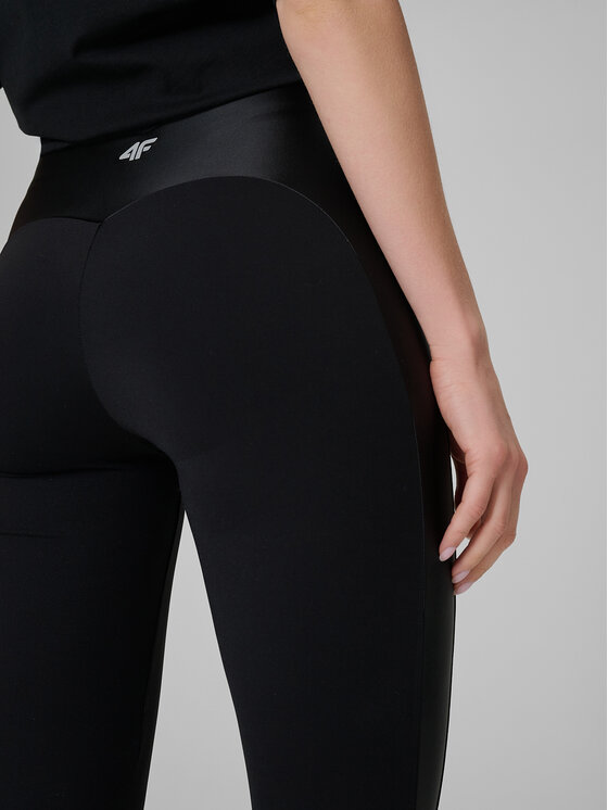 4F 4F Legginsy EVERYDAY Czarny Slim Fit