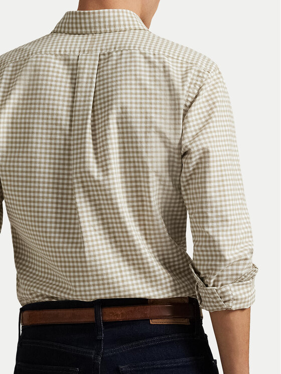 Polo Ralph Lauren Polo Ralph Lauren Marškiniai 710852744004 Smėlio Slim Fit