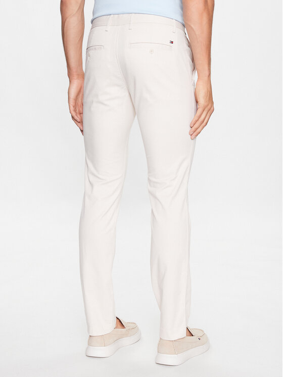 Tommy Hilfiger Tommy Hilfiger Pantaloni chino Bleecker MW0MW26619 Écru Slim Fit