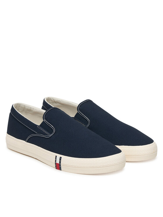 Tommy Jeans Tommy Jeans Tenis superge Archive Vulc. Y2K Slip On EM0EM01675 Mornarsko modra
