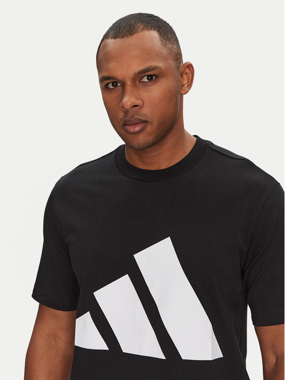 adidas adidas Футболка Essentials Big Logo JE8945 Чорний Regular Fit
