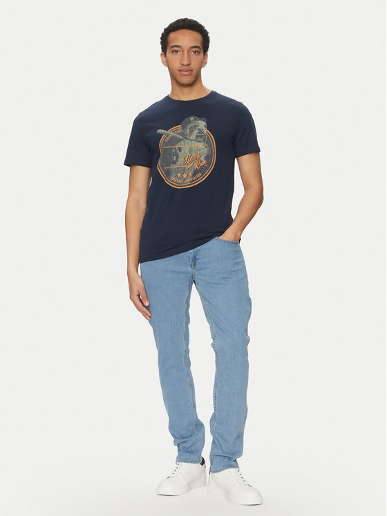 Blend Blend T-shirt 20717764 Tamnoplava Regular Fit