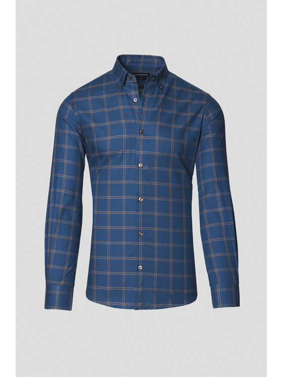 Lancerto Lancerto Koszula Luigia KO073224000032 Granatowy Slim Fit