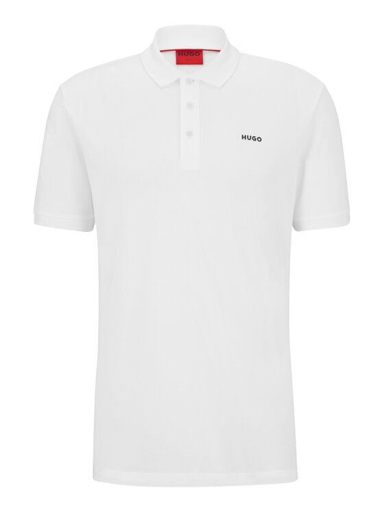 HUGO Hugo Polo Donos222 50466182 Biały Regular Fit