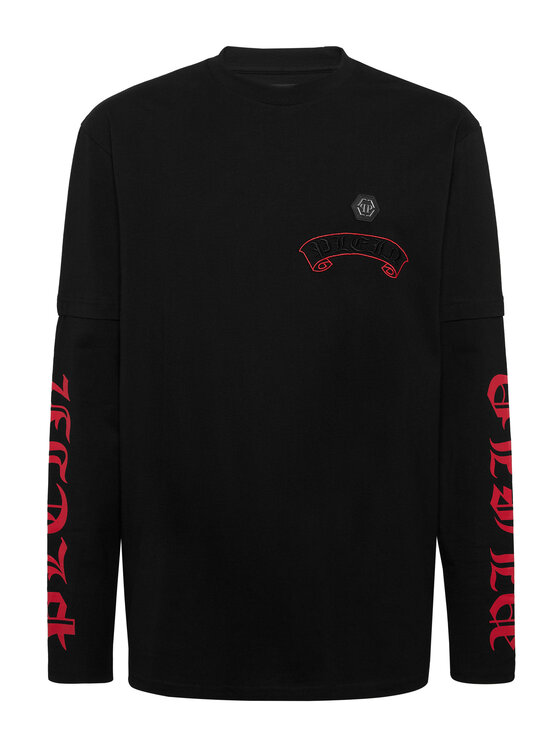 PHILIPP PLEIN PHILIPP PLEIN T-Shirt 26203 Czarny Regular Fit