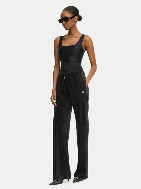 Guess Guess Melegítő alsó V3BB26 K0232 Fekete Regular Fit