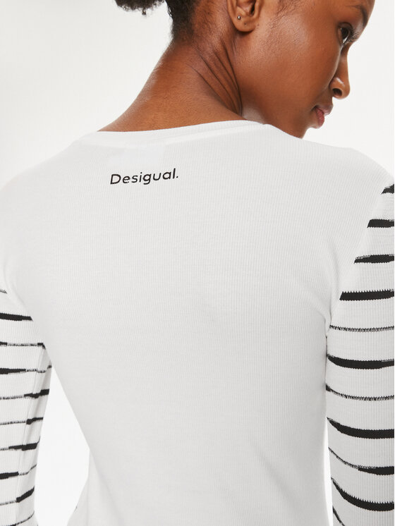 Desigual Desigual Särkpluus Boston 24SWTK70 Valge Slim Fit