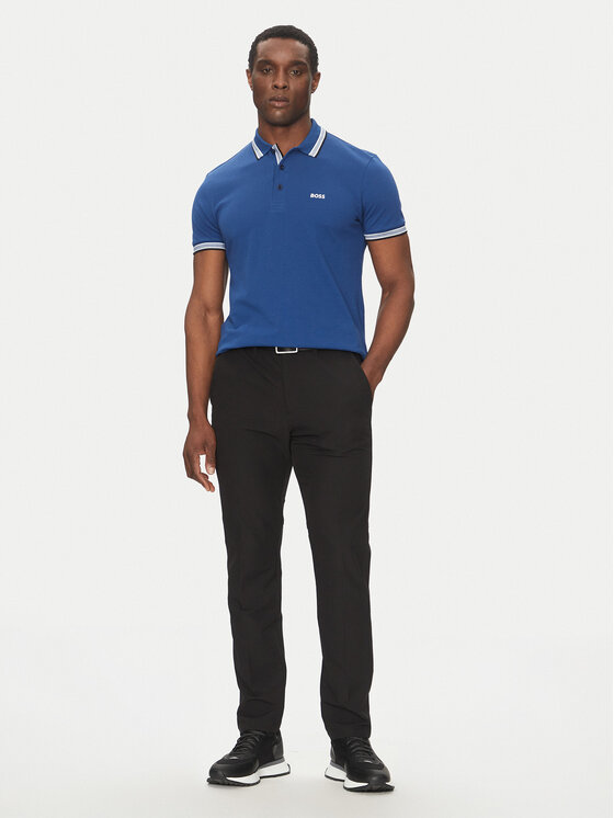BOSS BOSS Polo majica Paddy 50469055 Modra Regular Fit