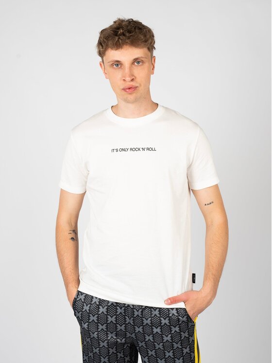John Richmond John Richmond T-Shirt HMP25017TS Bílá Regular Fit
