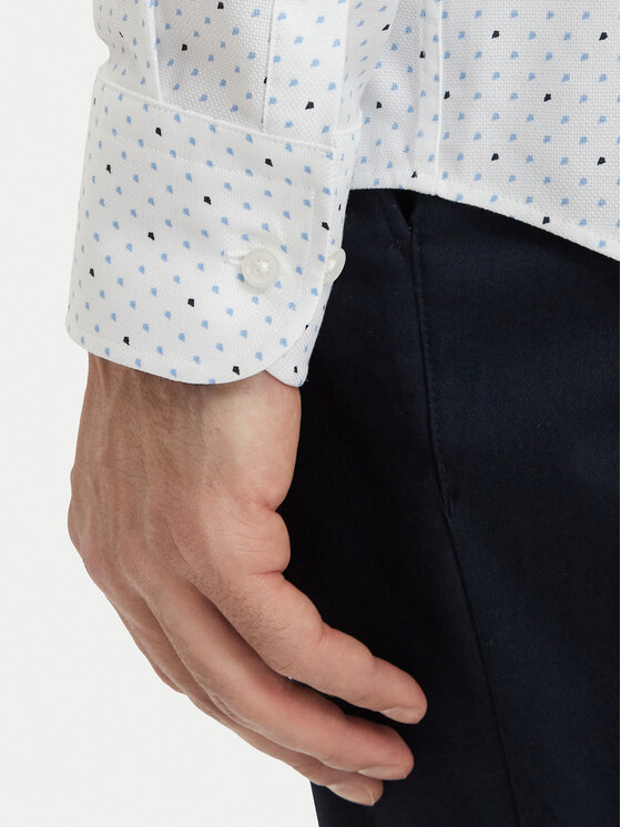 BOSS BOSS Hemd Hank 50560687 Weiß Regular Fit