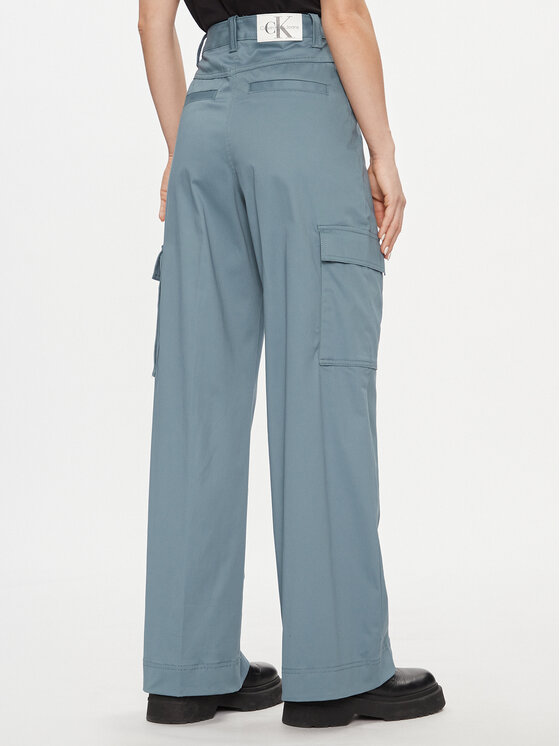 Calvin Klein Jeans Calvin Klein Jeans Spodnie cargo Cargo Pant J20J222607 Niebieski Regular Fit