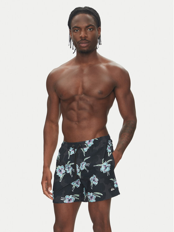 Quiksilver Quiksilver Plaukimo šortai Everyday Straight Volley 15 EQYJV04121 Juoda Regular Fit