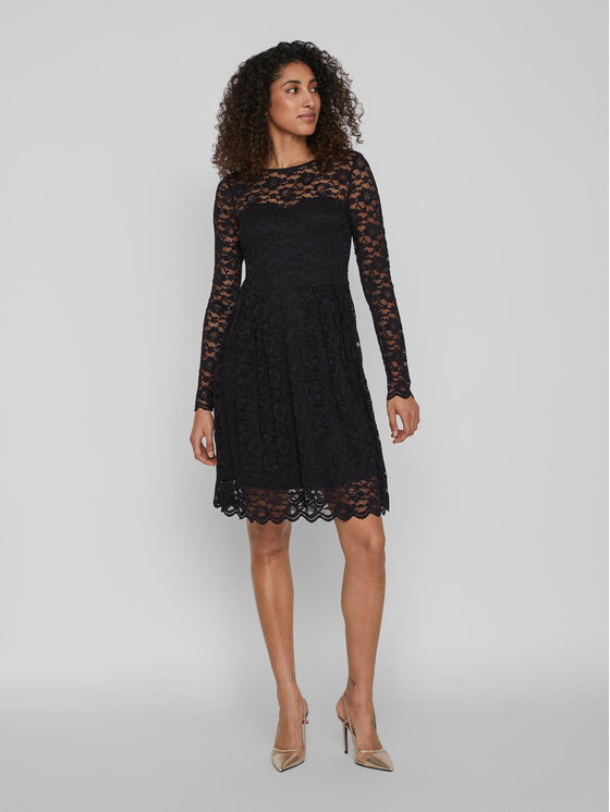 Vila Vila Kokteilinė suknelė Kalila 14078211 Juoda Regular Fit