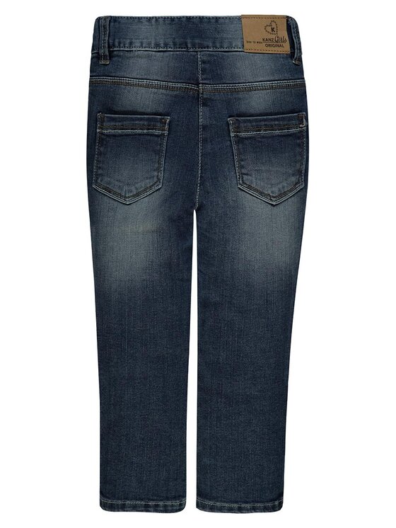 Kanz Kanz Spodnie materiałowe 1836874-0013 Granatowy Basic Fit