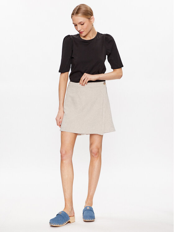 Moss Copenhagen Moss Copenhagen Mini suknja 17531 Bež Basic Fit