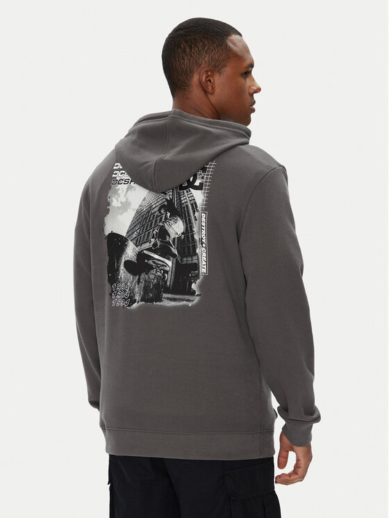 DC DC Felpa ADYSF03145 Grigio Regular Fit