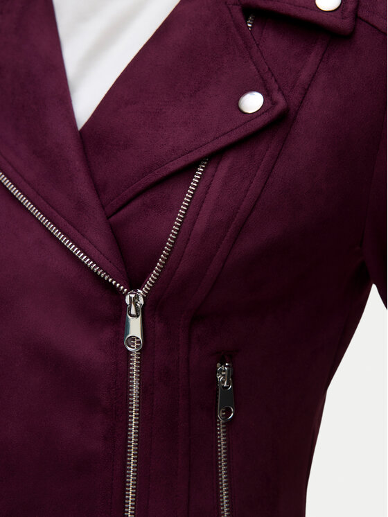 Vero Moda Vero Moda Kurtka z imitacji skóry Jose 10300938 Fioletowy Regular Fit