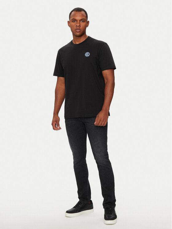 Just Cavalli Just Cavalli T-Shirt 77OAHT04 Schwarz Regular Fit