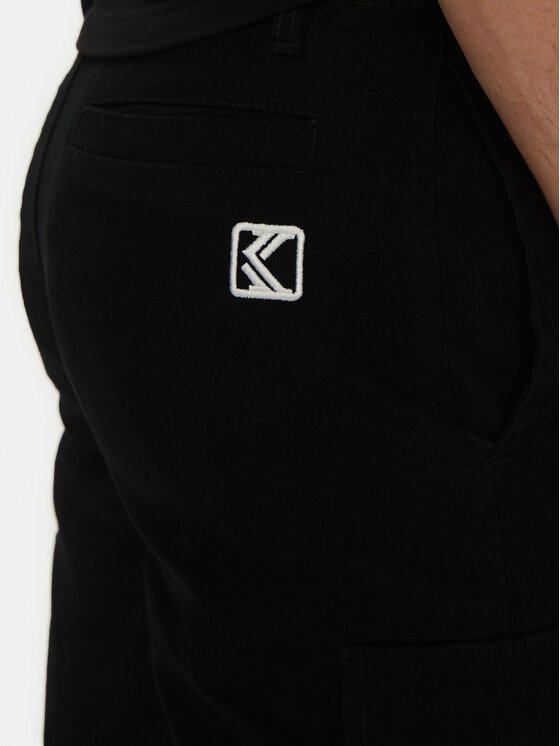 Karl Kani Karl Kani Szövet rövidnadrág Retro Washed 6012261 Fekete Regular Fit