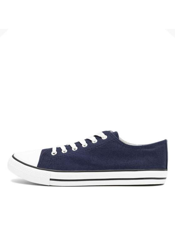 Lanetti Lanetti Sneakers aus Stoff MSS20503-01A Dunkelblau
