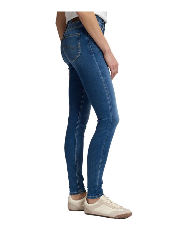 Lee Lee Jeansy 112385757 Niebieski Skinny Fit