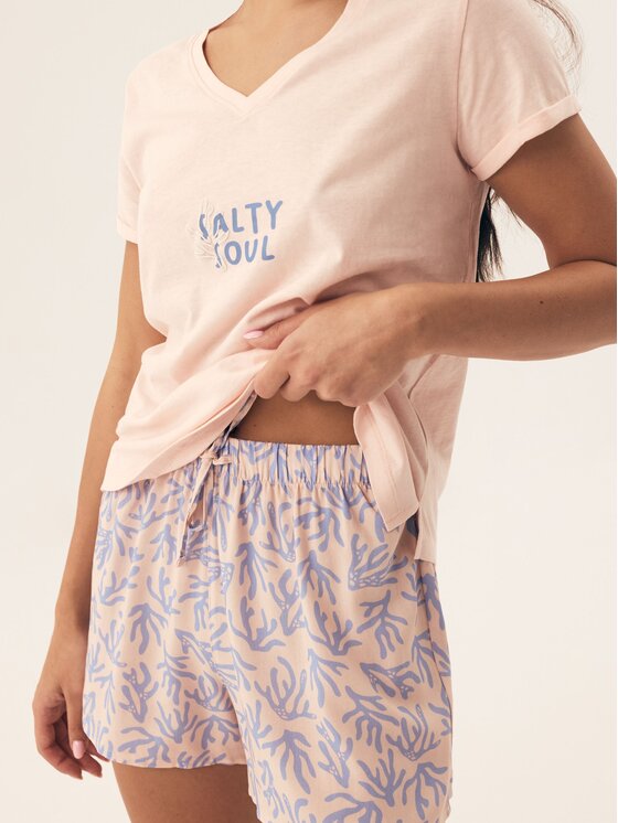 Henderson Henderson Piżama 42669 Pomarańczowy Regular Fit