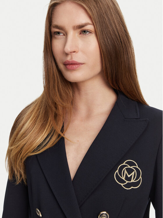 Marella Marella Švarkas Baiocco 2513911024 Tamsiai mėlyna Slim Fit