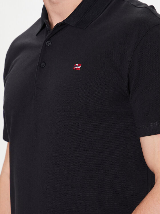 Napapijri Napapijri Polokošeľa Ealis NP0A4H8B Čierna Regular Fit