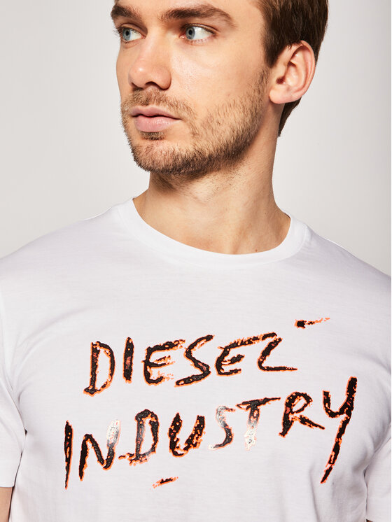 Diesel Diesel T-Shirt Diego 00SEFX 0GAYD Λευκό Regular Fit