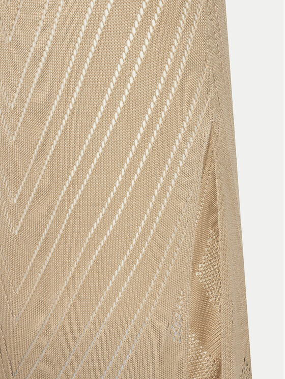 Selmark Selmark Rochie de plajă BC078 Bej Regular Fit
