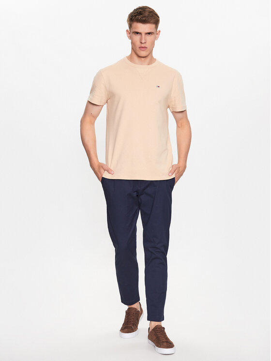 Tommy Jeans Tommy Jeans Chino kalhoty Dad DM0DM16762 Tmavomodrá Slim Fit