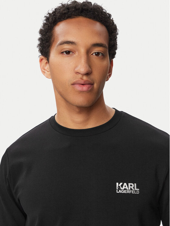 KARL LAGERFELD KARL LAGERFELD Majica 755781 563235 Črna Regular Fit