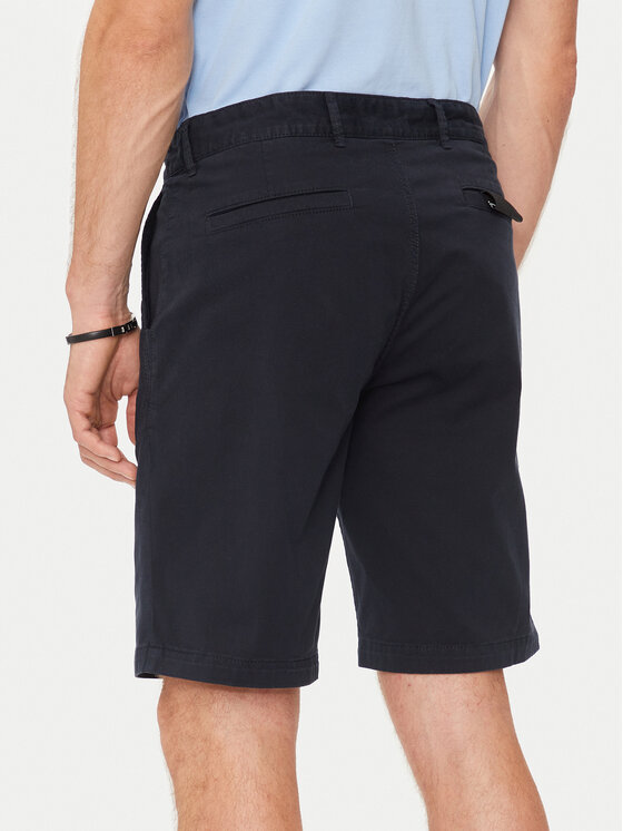 BOSS Boss Kratke hlače iz tkanine Chino-Slim 50513026 Mornarsko modra Slim Fit
