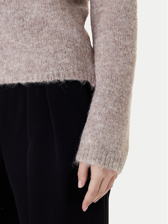 ONLY ONLY Sweter Zaggie 15376349 Beżowy Regular Fit