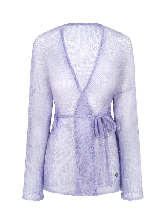 YOU by Tokarska YOU by Tokarska Kardigan lovina Fioletowy Regular Fit